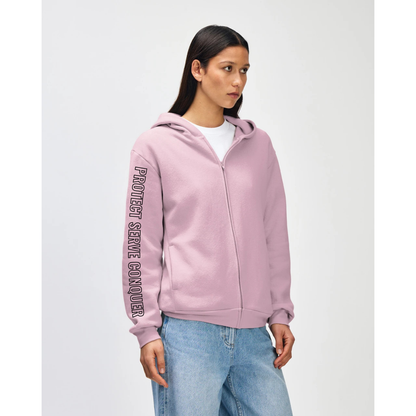 Protect Serve Conquer Zip-up Hoodie