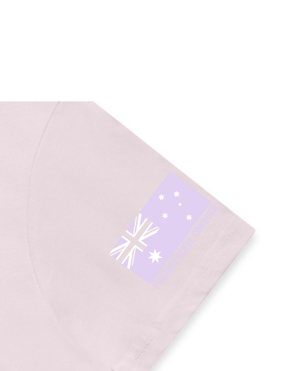 PROTECT SERVE CONQUER LADIES TEE - WHITE LOGO