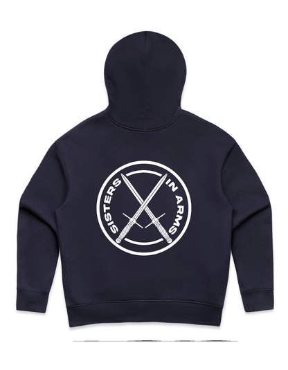 PROTECT SERVE CONQUER HOODIE - WHITE LOGO