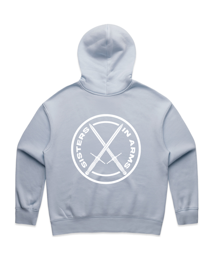PROTECT SERVE CONQUER HOODIE - WHITE LOGO