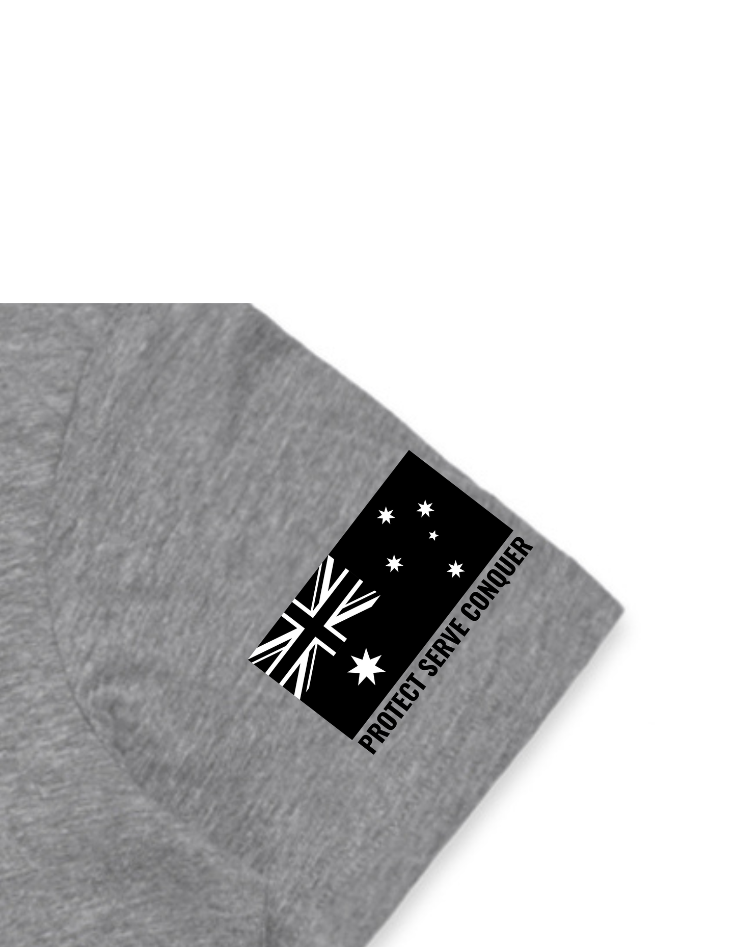 PROTECT SERVE CONQUER LADIES TEE - BLACK LOGO