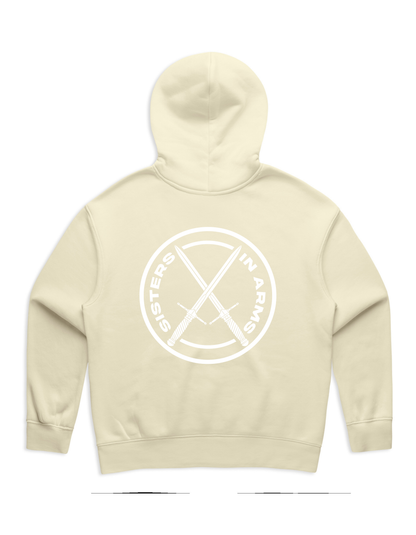 PROTECT SERVE CONQUER HOODIE - WHITE LOGO