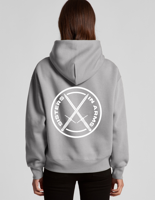 PROTECT SERVE CONQUER HOODIE - WHITE LOGO