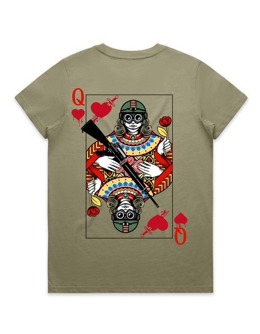 QUEEN OF HEARTS LADIES TEE