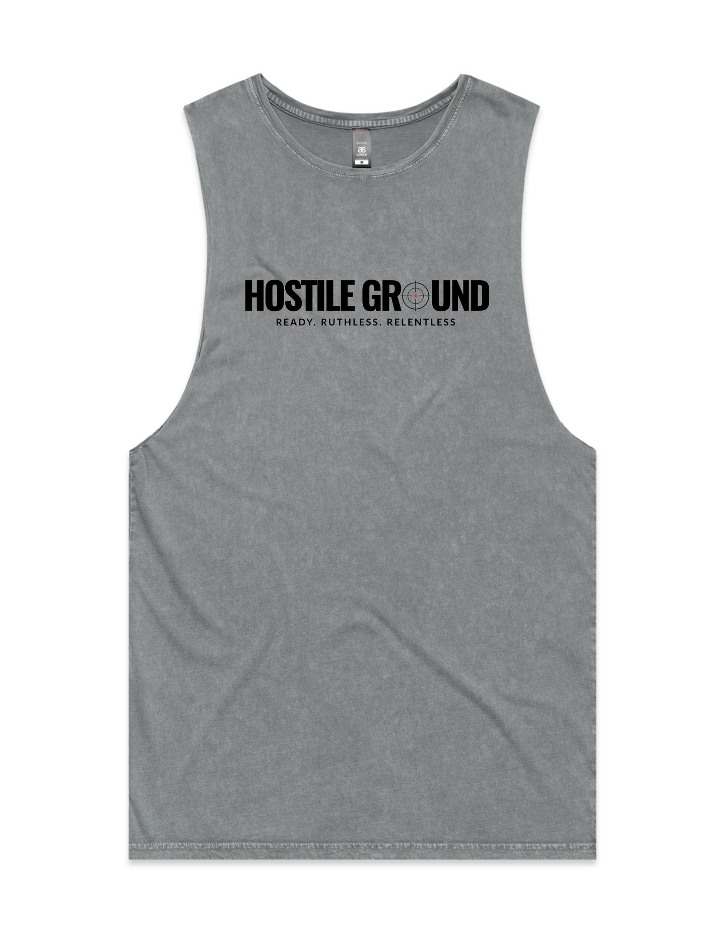 SCOPE STONE WASH TANK - BLACK