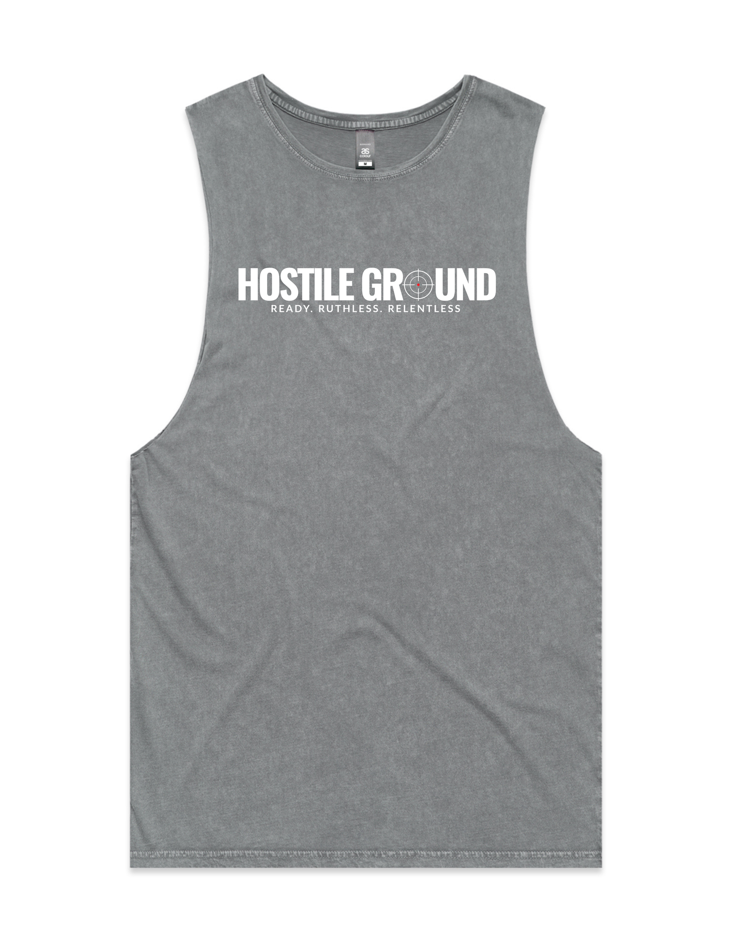 SCOPE STONE WASH TANK - WHITE