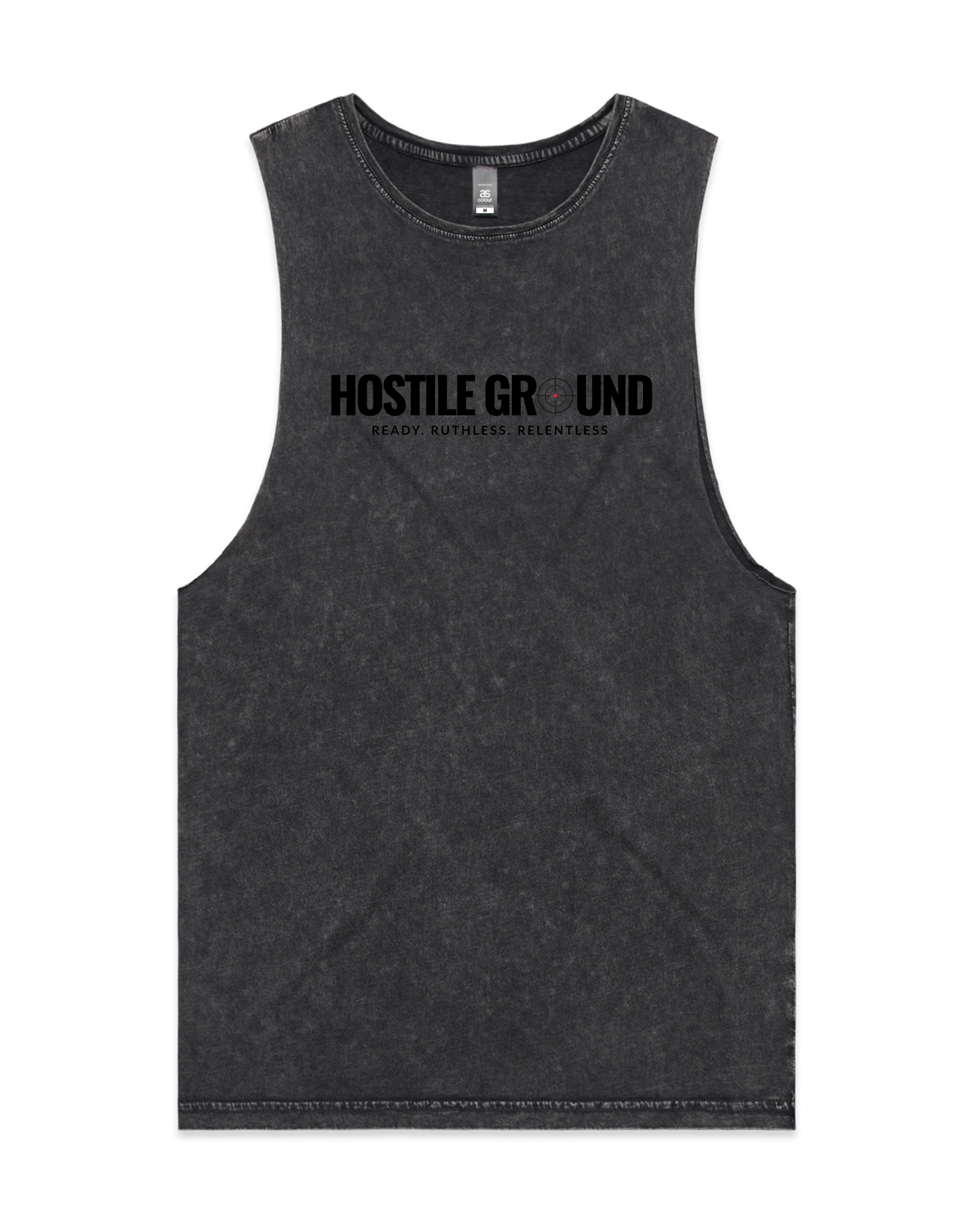 SCOPE STONE WASH TANK - BLACK