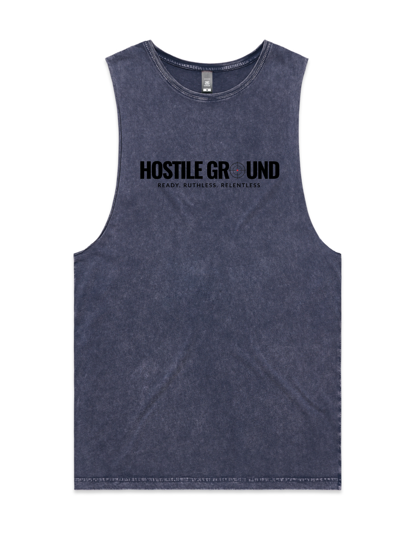 SCOPE STONE WASH TANK - BLACK