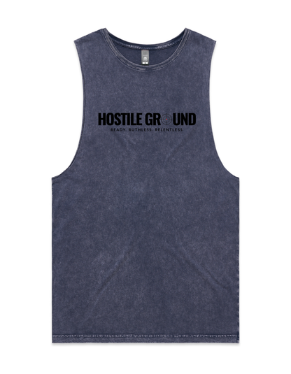 SCOPE STONE WASH TANK - BLACK