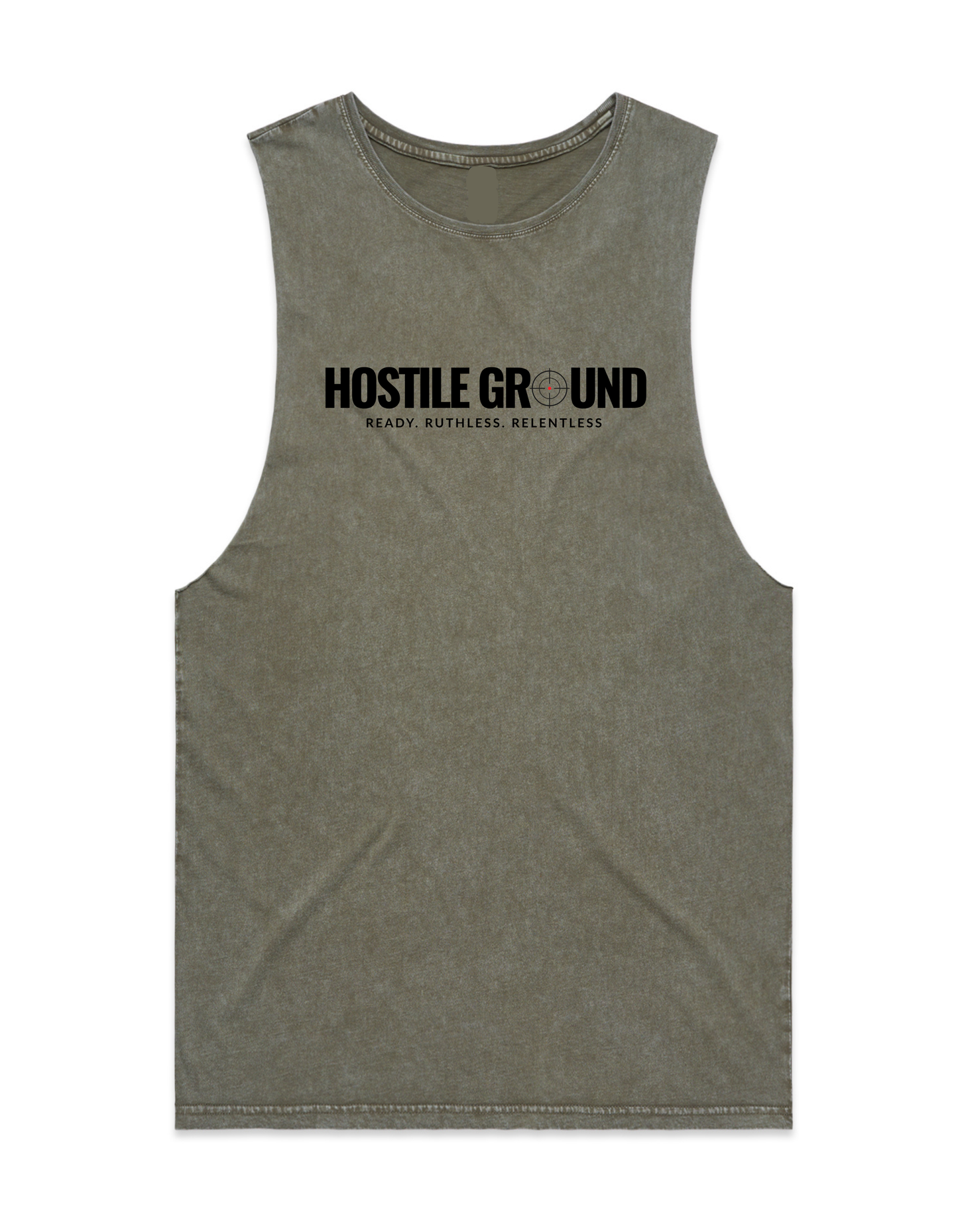 SCOPE STONE WASH TANK - BLACK