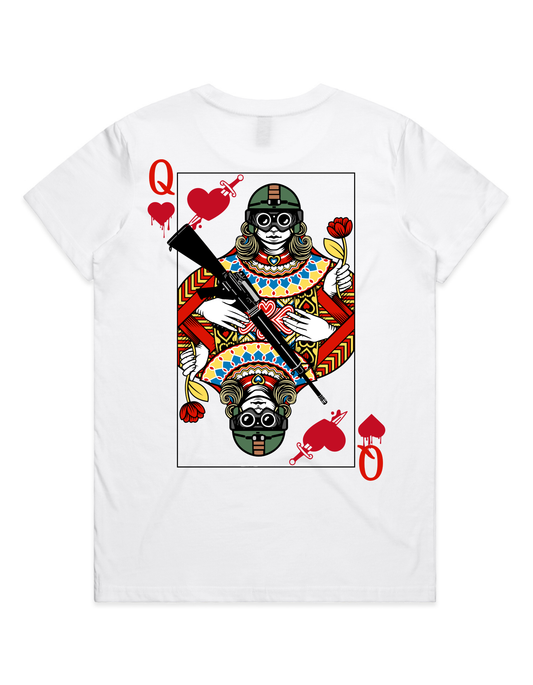 QUEEN OF HEARTS LADIES TEE