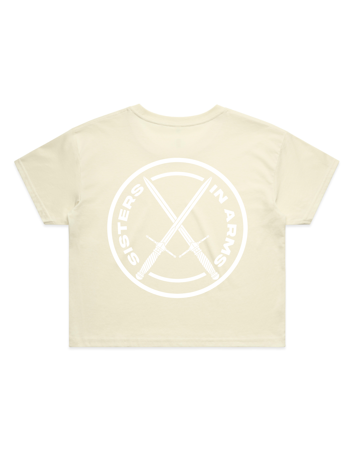 SISTERS CROP - White logo