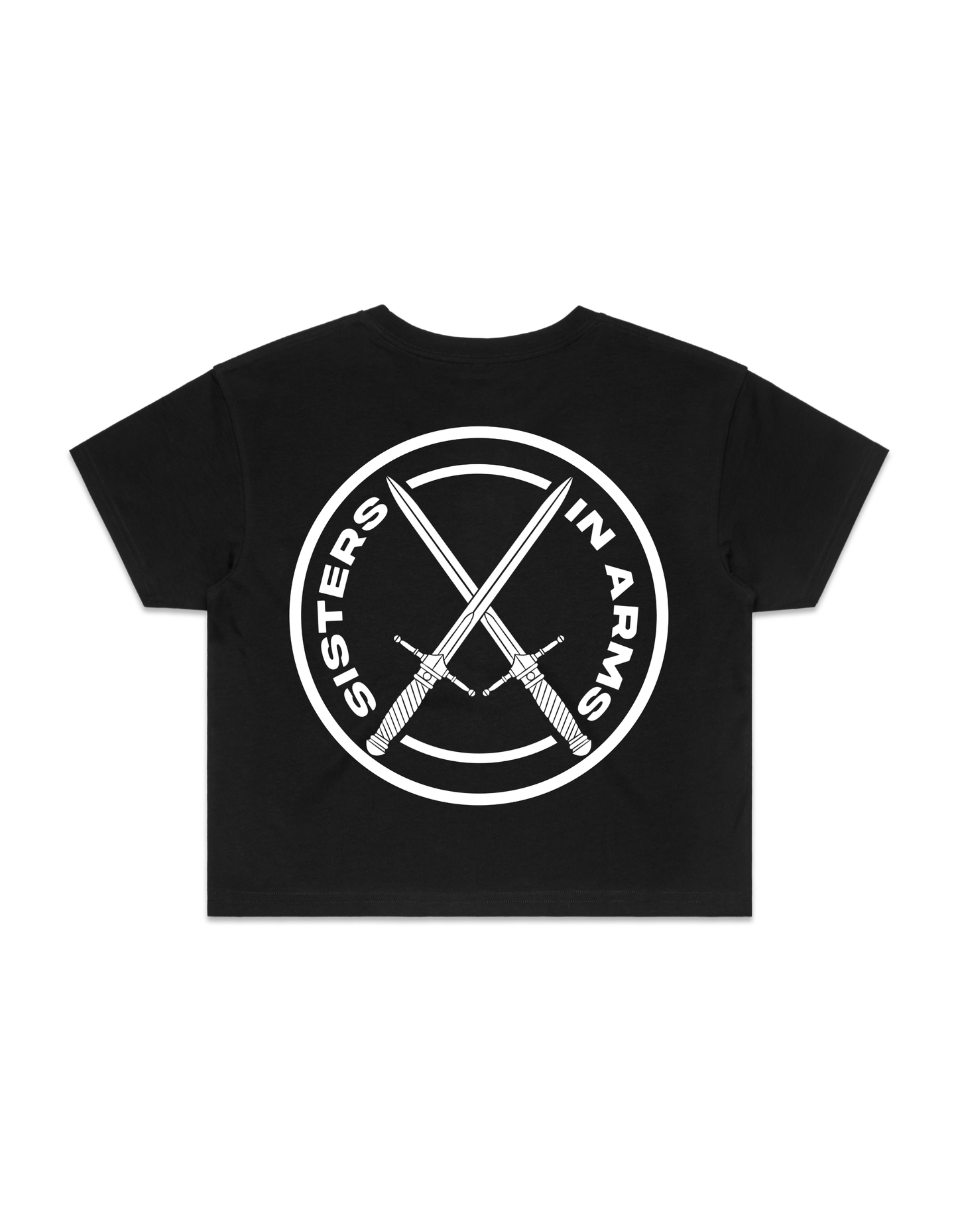 SISTERS CROP - White logo