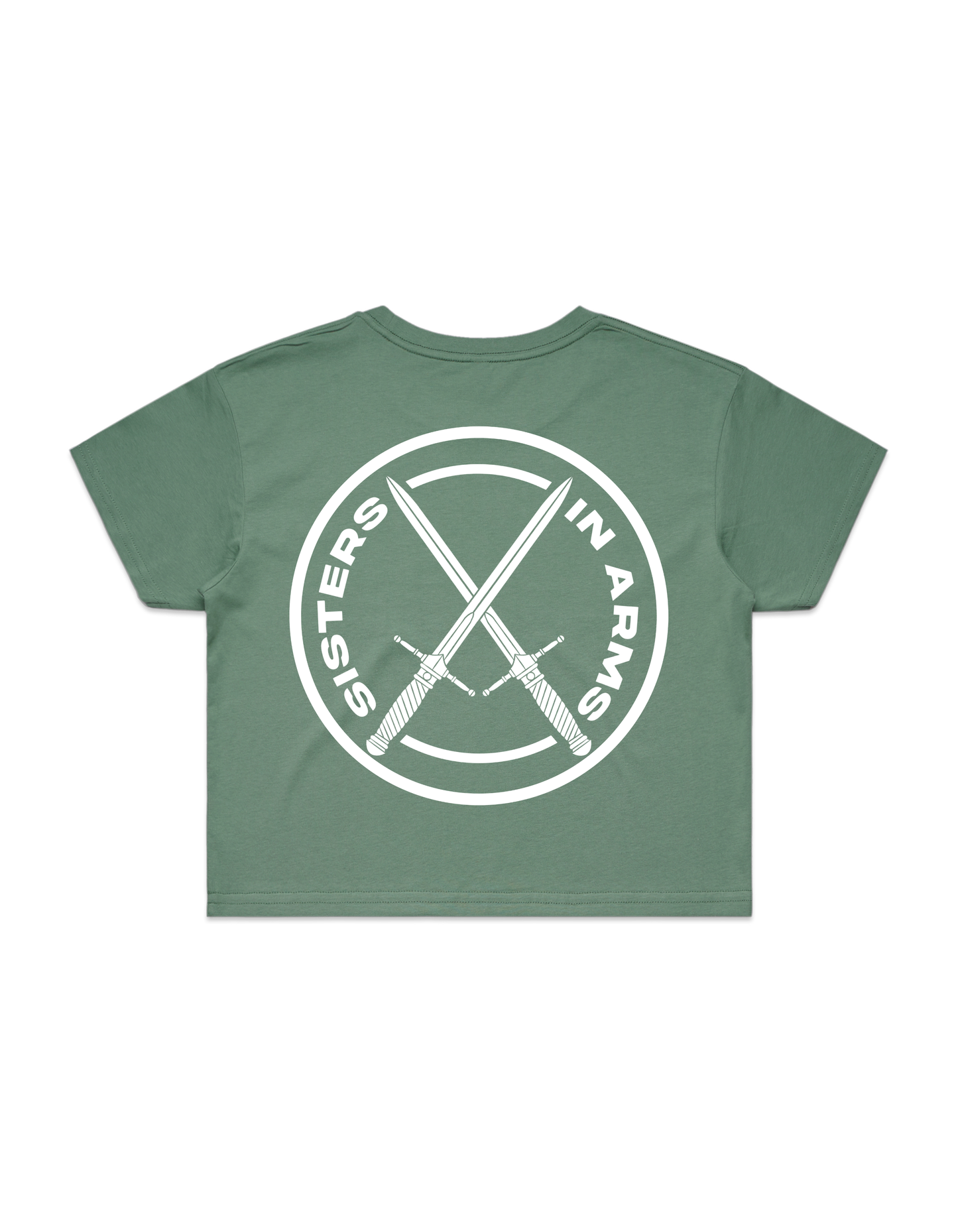 SISTERS CROP - White logo