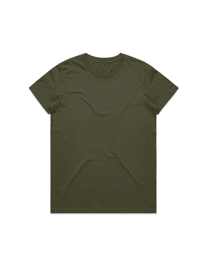 PROTECT SERVE CONQUER LADIES TEE - BLACK LOGO