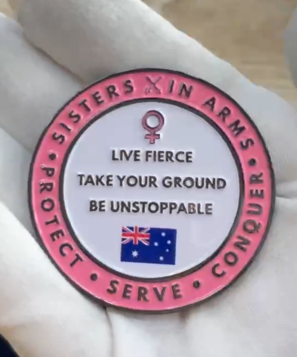SISTERS IN ARMS OG CHALLENGE COIN
