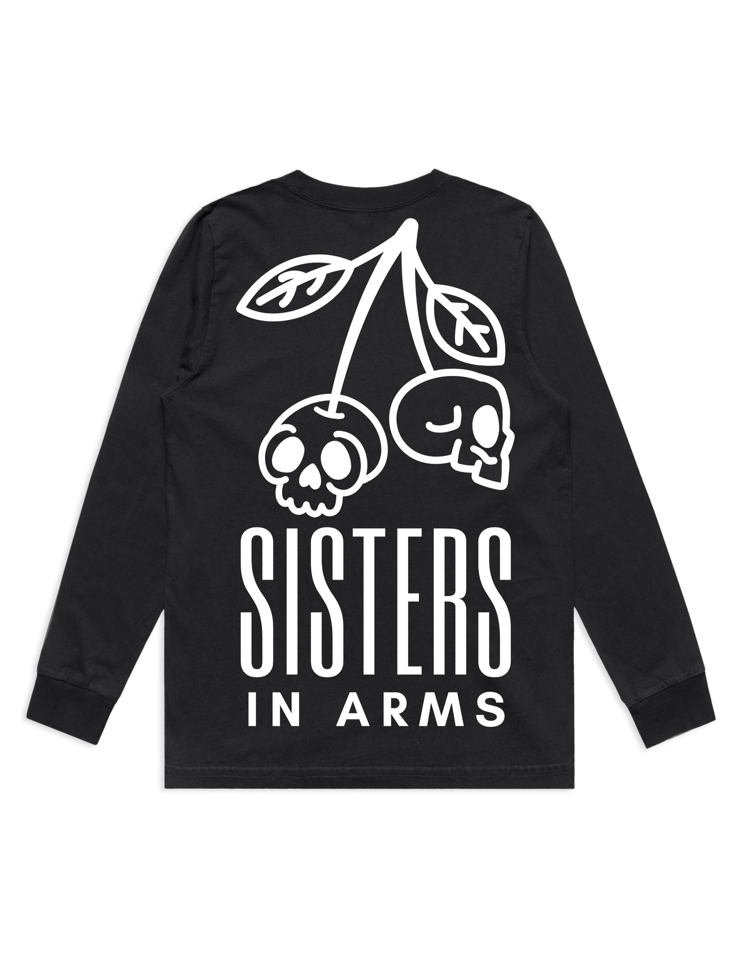 Cherry Skull Heavy Faded Long Sleeved Tee