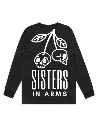 Cherry Skull Heavy Faded Long Sleeved Tee