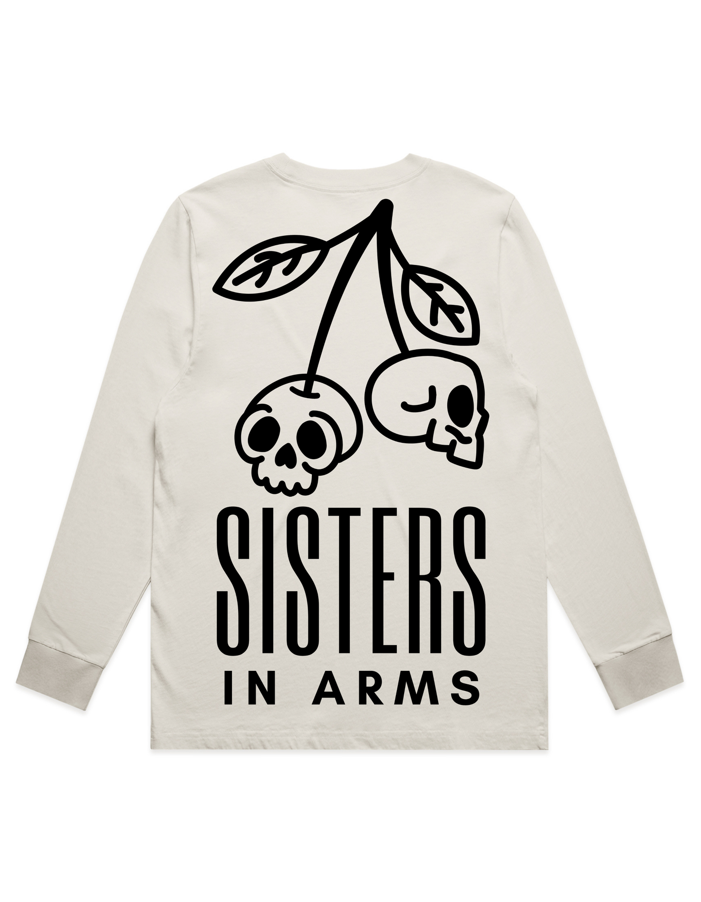 Cherry Skull Heavy Faded Long Sleeved Tee