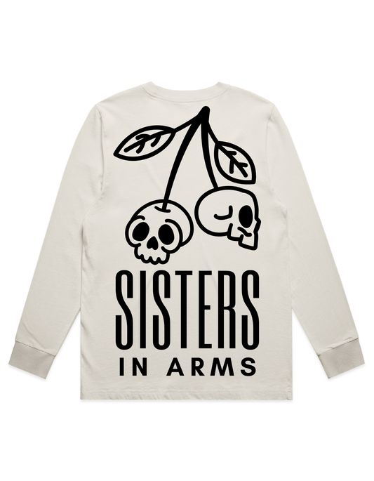 Cherry Skull Heavy Faded Long Sleeved Tee