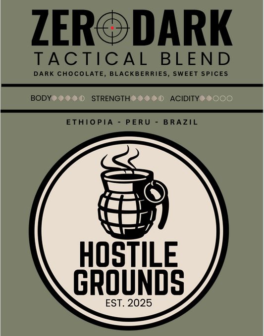 Zero Dark Tactical Blend Coffee Beans - Whole