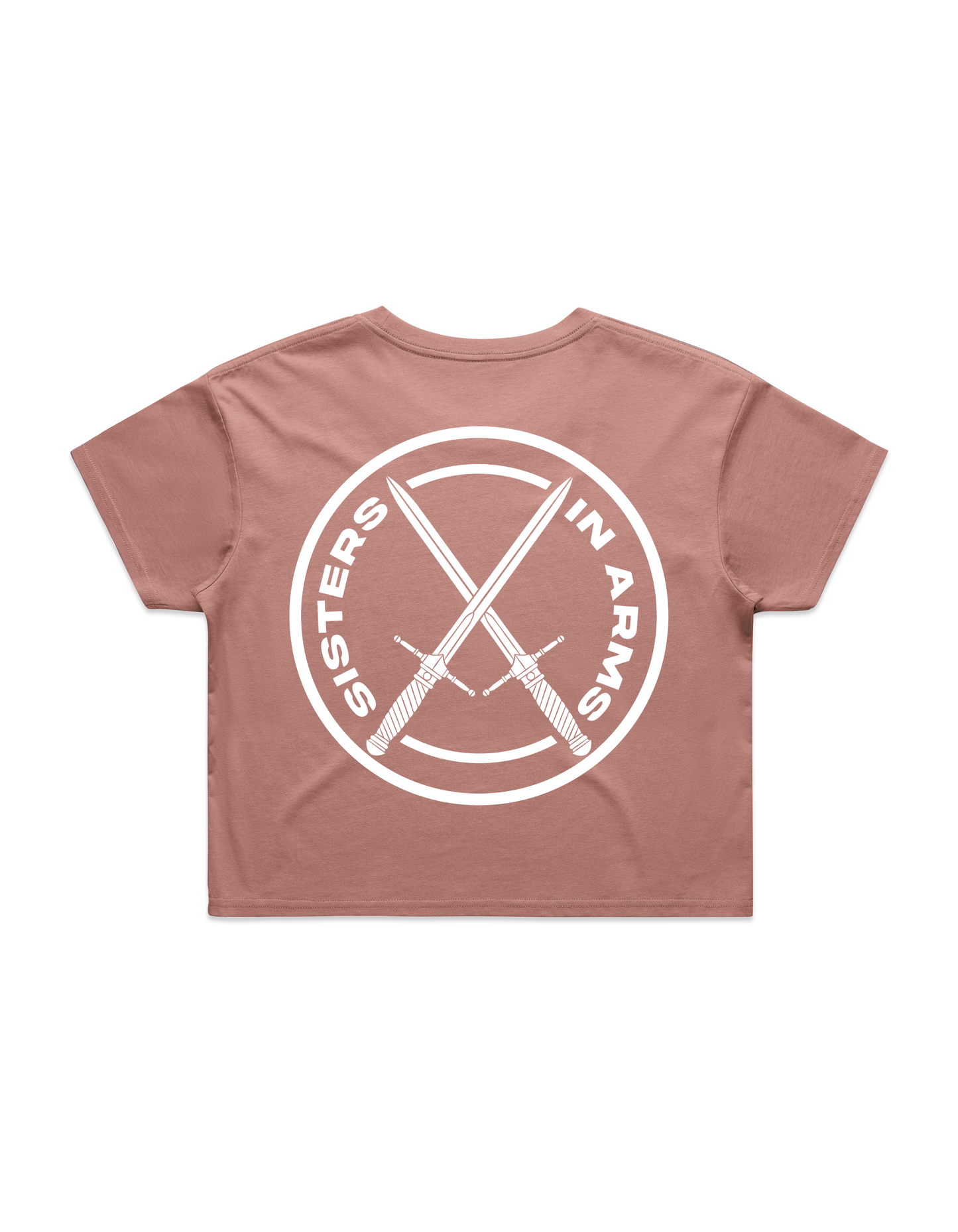 SISTERS CROP - White logo