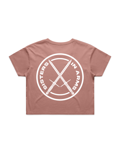 SISTERS CROP - White logo