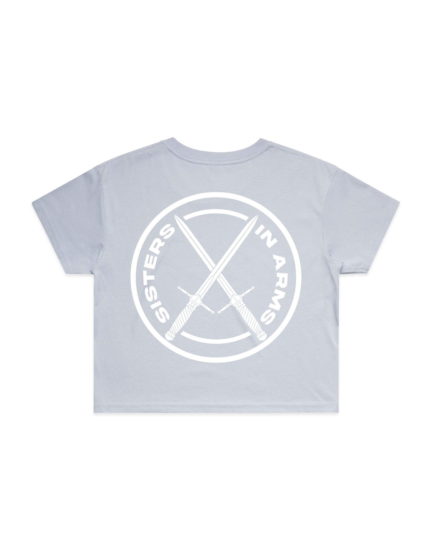 SISTERS CROP - White logo