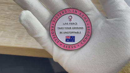 SISTERS IN ARMS OG CHALLENGE COIN