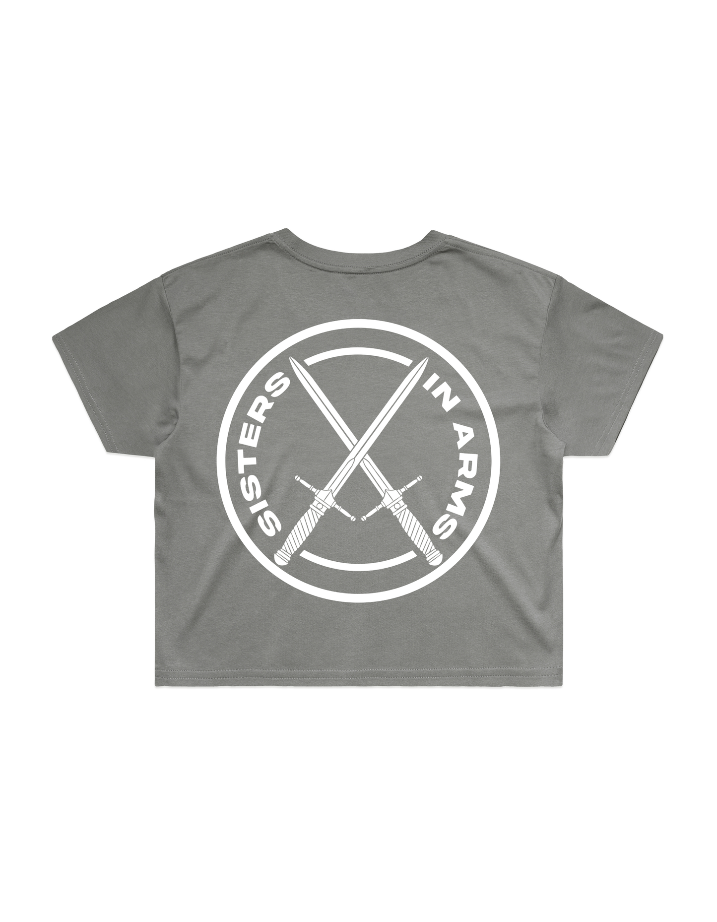 SISTERS CROP - White logo